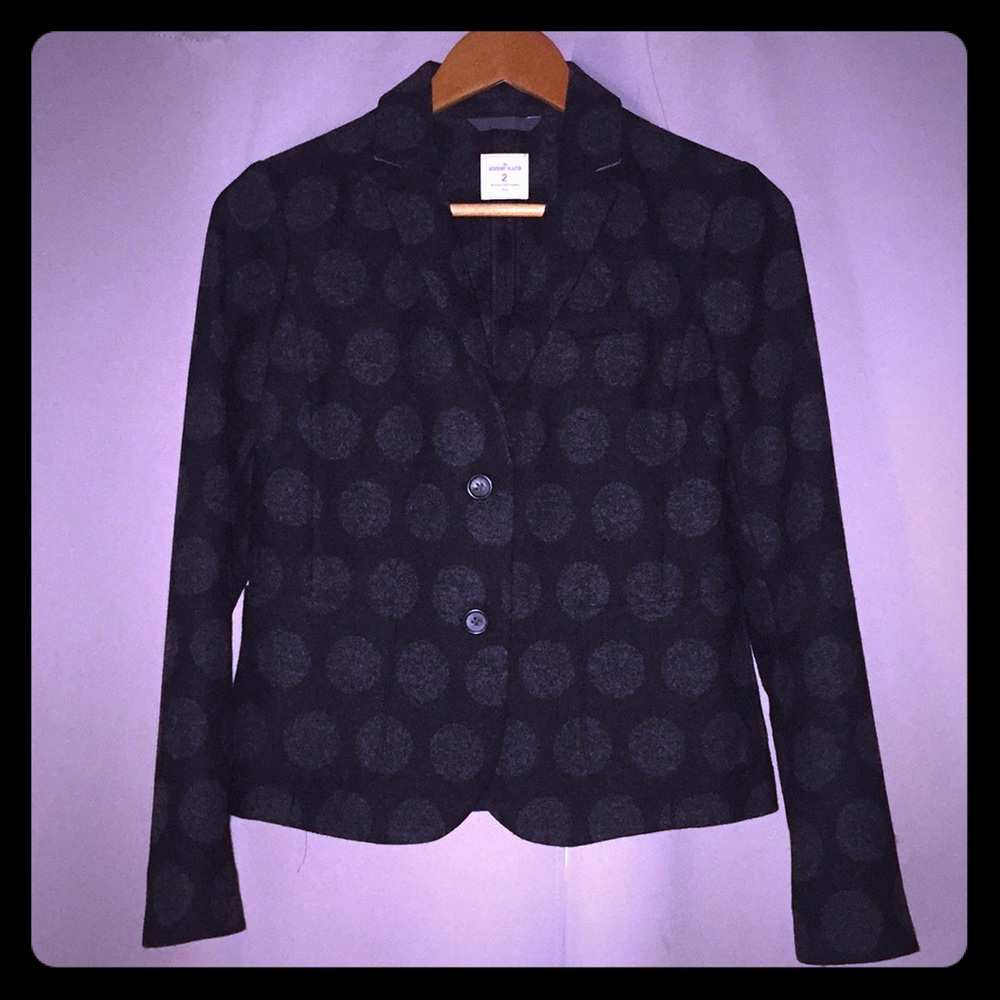 Wool Polka Dot Blazer
